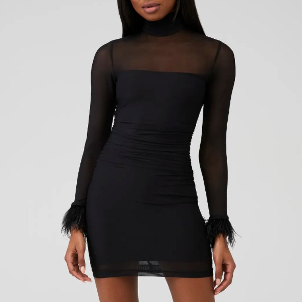 AMANDA UPRICHARD XS BLACK VIXEN DRESS